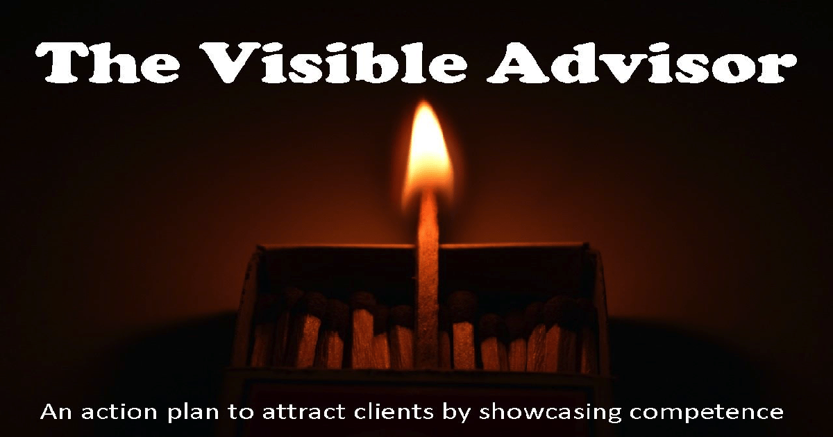 one match standing out from the rest representing the visible advisor